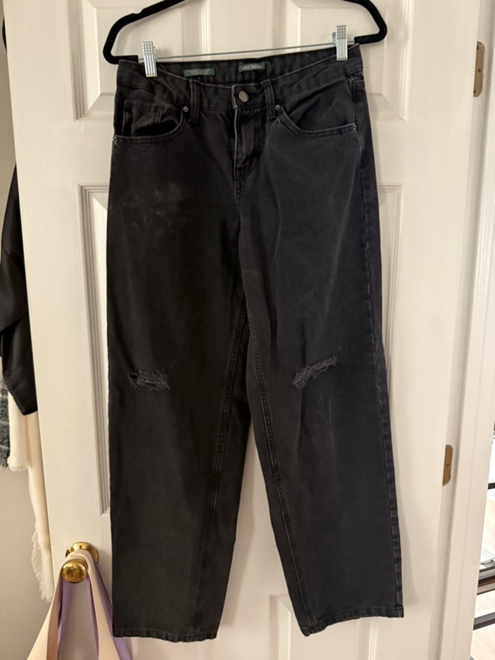 wild fable Black Straight-Leg High-Rise Jeans